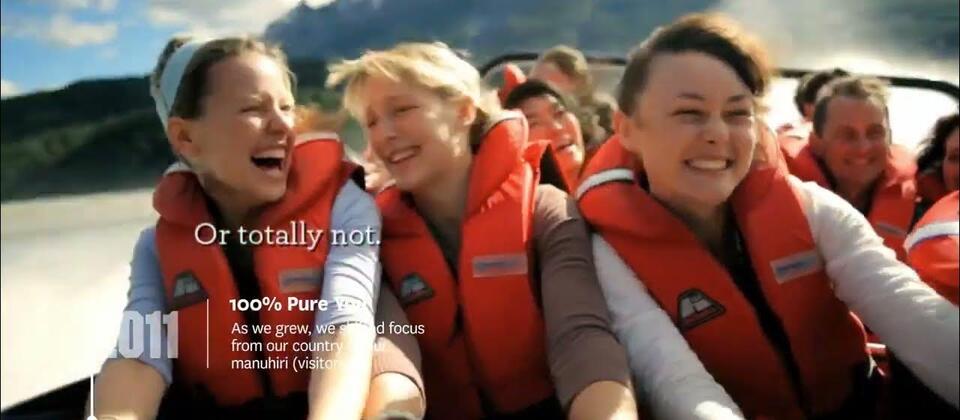 Take a look at Tourism New Zealand's 100% Pure New Zealand campaign over the last 25 years.